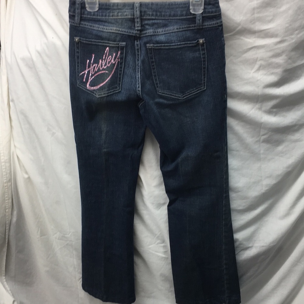Harley Davidson faded jeans ladies sz 4